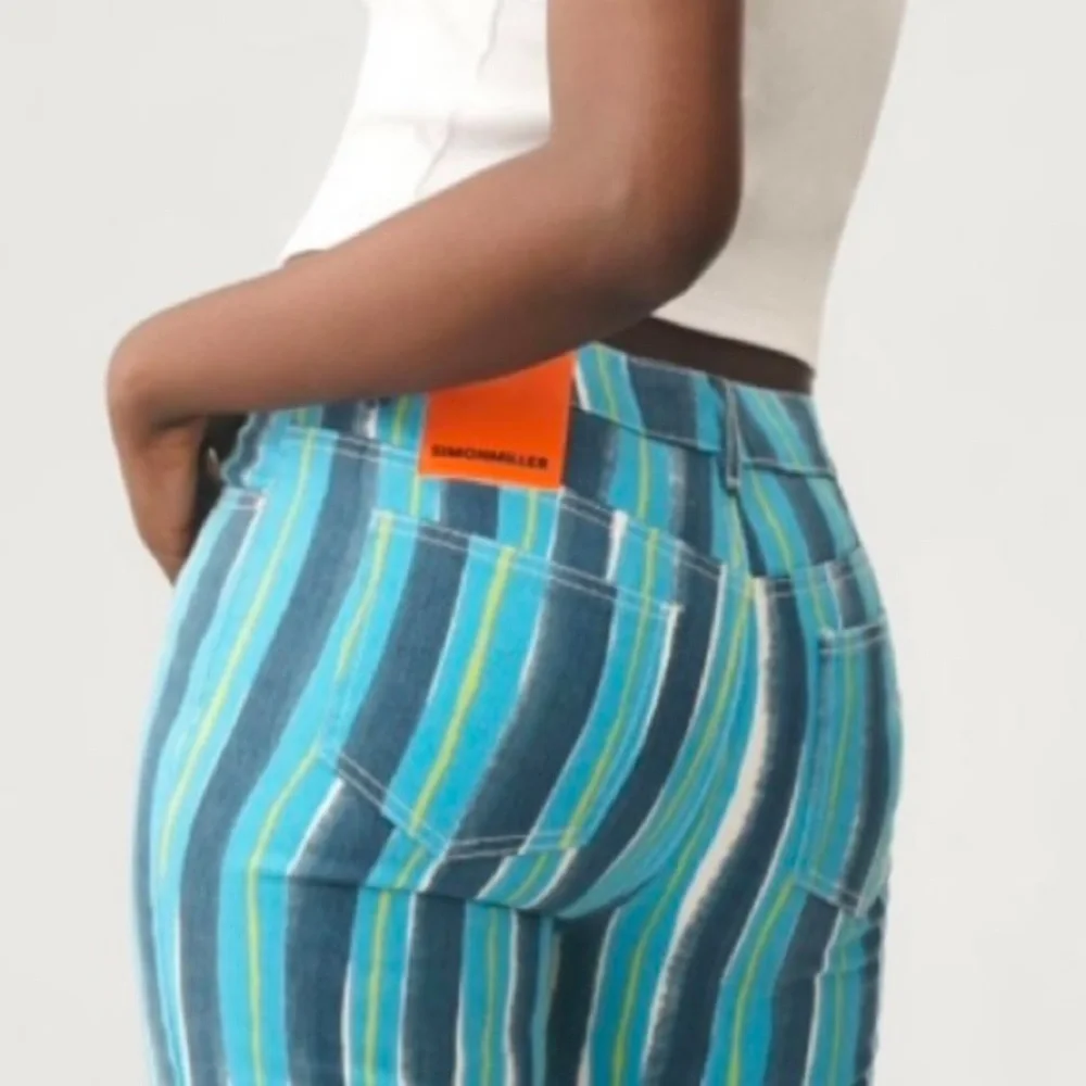 ANTHROPOLOGIE SIMON MILLER ASTRO HIGH-RIZE WIDE LEG JEANS BLUE SIZE 30 NWT - Picture 8 of 15